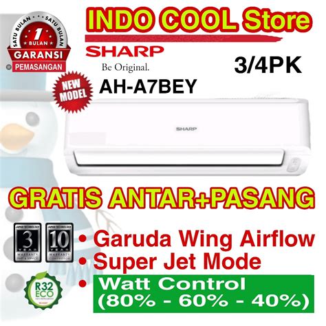 Jual Ac Sharp Split Pk Ah A Bey Garuda Series Shopee Indonesia