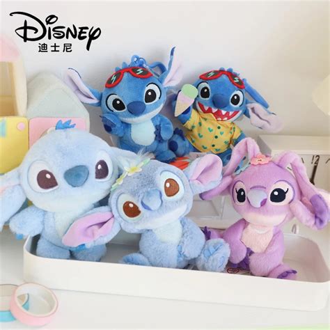 Disney Lilo E Stitch Angel Stuffed Toys Casal De Bonecas De Pel Cia