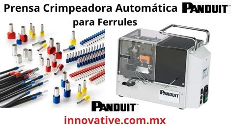 Prensa Crimpeadora Automatica Panduit Para Ferrules Arneses De Cables