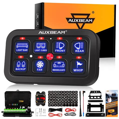 Auxbeam Gang Switch Panel Automatic Dimmable Led On Off Car Switch