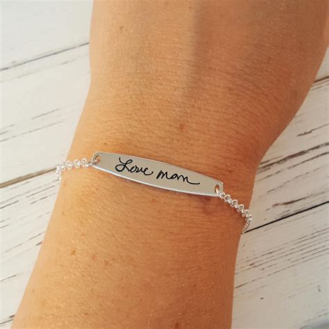 Signature Bracelet Handwriting Bracelet Custom Actual