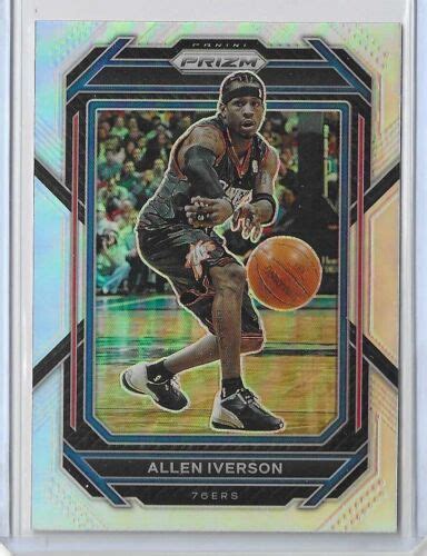 2022 23 Panini Prizm Basketball Allen Iverson Silver Prizm Card 281