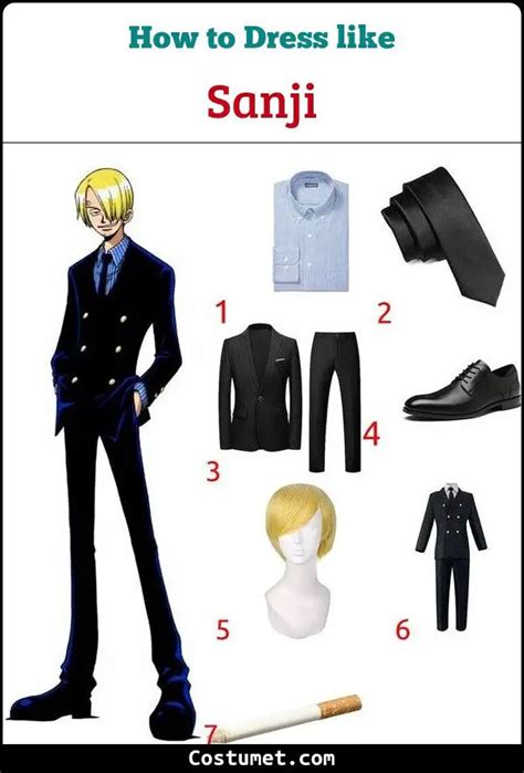 Sanji Costume From One Piece For Halloween