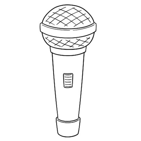 Desenhos De Microfone Para Imprimir E Colorir Pintar