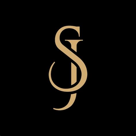 S Mbolo Elegante Del Dise O Del Logotipo Inicial De Sj Vector Premium