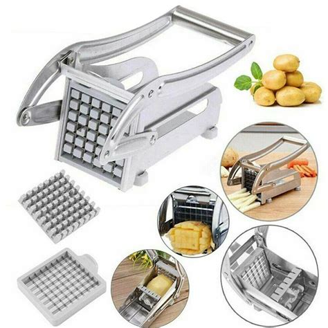 Jahy2tech Stainless Steel French Fry Cutter Veggie Potato Slicer Safe