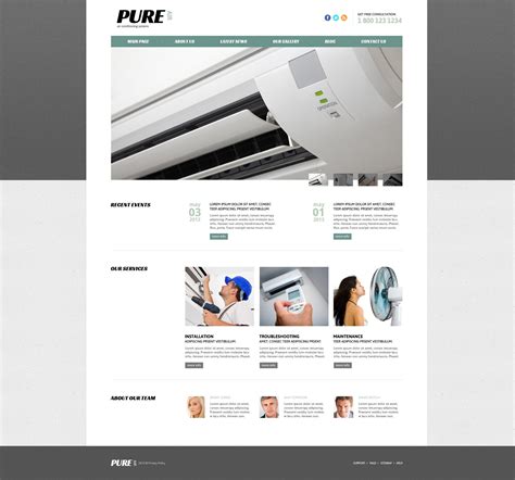 Air Conditioning Website Template
