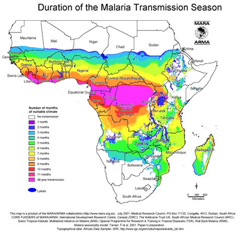 South Africa Malaria Map