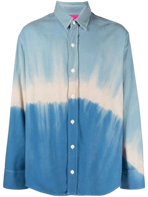 The Elder Statesman Tie Dye Long Sleeved Shirt Farfetch