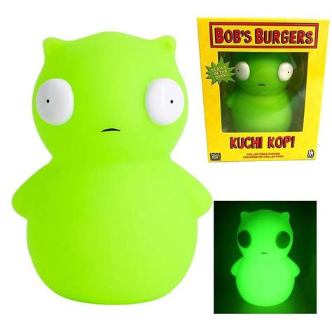 Light Up Figure Toy Bobs Burgers Kuchi Kopi Glows In The Dark Vinyl