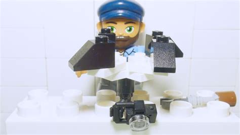 Lego Duplo Grandpa Makes Camera Drone And Shoots City Fountains With