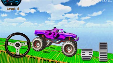 Monster Truck Mega Ramp Stunts Racing Impossible Youtube