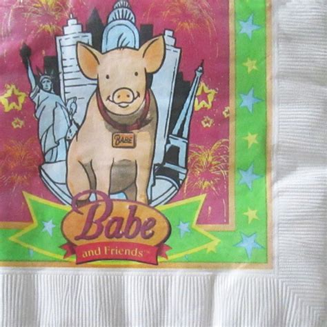 Babe And Friends Vintage 1998 Lunch Napkins 16ct
