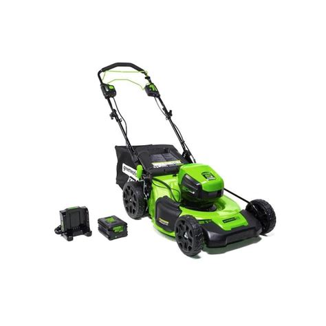 Greenworks Pro 60 Volt Brushless Lithium Ion Self Propelled 21 In Cordless Electric Lawn Mower