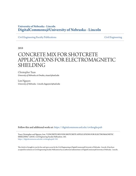 (PDF) CONCRETE MIX FOR SHOTCRETE APPLICATIONS FOR ELECTROMAGNETIC SHIELDING