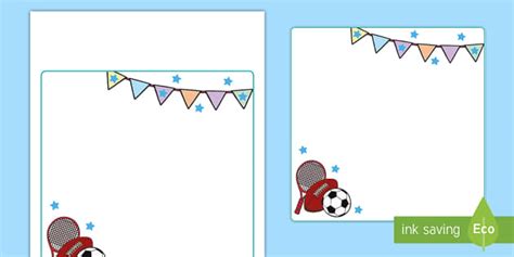 Sports Themed Editable Classroom Area Display Sign Twinkl