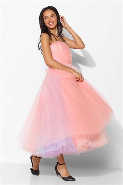 Betsey Johnson Vintage For UO Becca Strapless Tulle Dress Urban