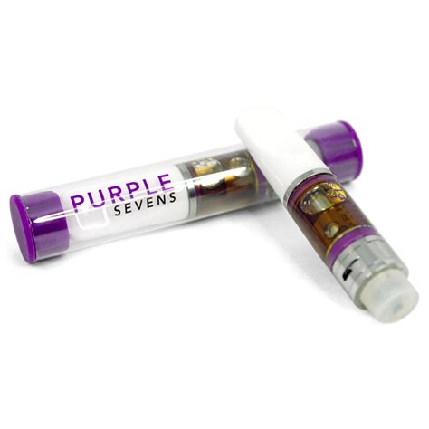 Purple Sevens Co2 Extract Vape Cartridge Sour Diesel 1000mg Top Shelf Shrooms