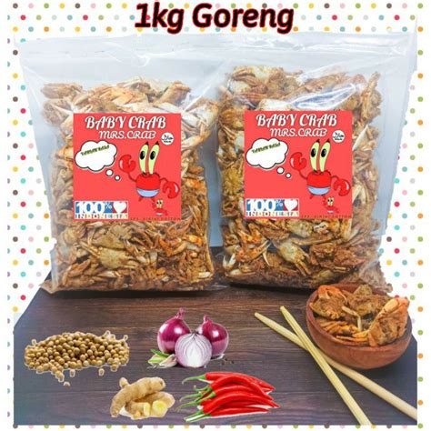 Jual BABY CRAB KRISPY HALAL 1KG BABY RAJUNGAN KEPITING KRIUK