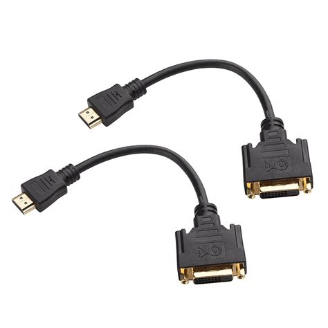 Cable Matters Pack Bi Directional Hdmi To Dvi D Video Cable Adapter