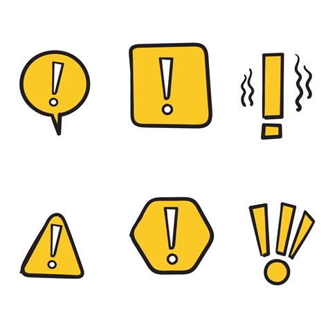 Simple Set Of Hand Drawn Warnings Related Vector Line Icons Contains Such Icons As Alert