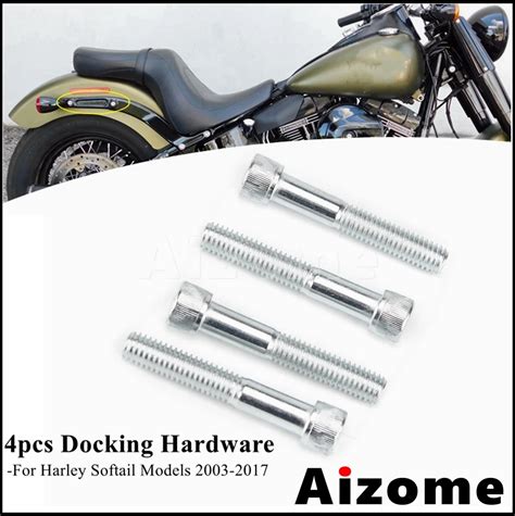 Detachable Motorcycle Backrest Sissy Bar Docking Bolts Screw Hardware