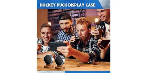 2Pc Acrylic Hockey Puck Display Case