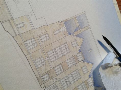 Architectural Rendering Techniques: Painting an Architectural Elevation in Watercolor — AKERS ...