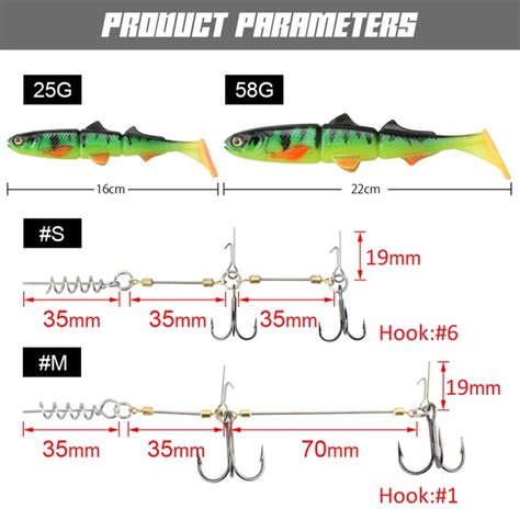 Spinpoler Pike Stinger Rig With Jointed Soft Plastic Lures Easy