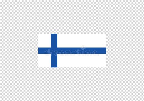 Finland National Flag Set Country Emblem State Symbol Stock Vector