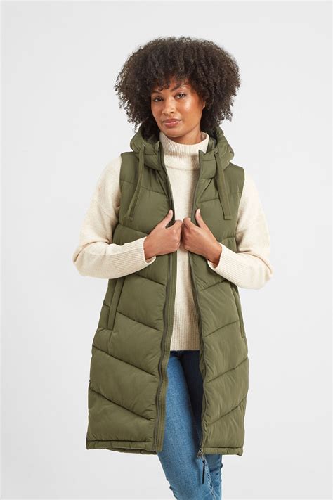 Buy Tog 24 Womens Green Ranskill Long Padded Gilet From Next Ireland