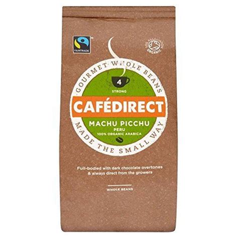 Cafdirect Fairtrade Machu Picchu Organic Coffee Beans 227g Click