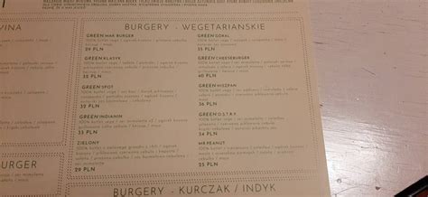 Menu At Spot Restaurant Szklarska Poreba