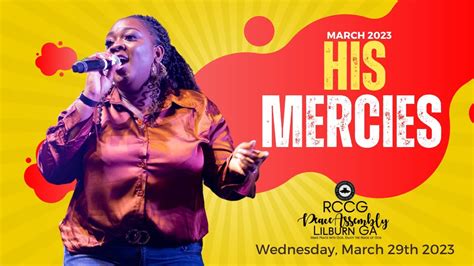 Digging Deep Wednesday March 29th 2023 His Mercies RCCG PEACE