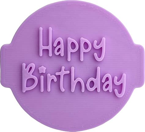 Happy Birthday Embosser Stamp For Fondant Icing Cupcake Cake Cookie