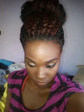 ilovemy4c-hair: Crochet braids in a high bun! ... - Crochet braids love