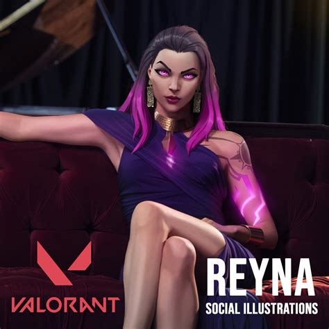 ArtStation - Valorant: Reyna social illustrations