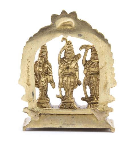 Brass Ram Darbar Idol Murti Ram Sita Laxman And Lord Hanuman Idol