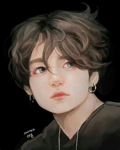 Foto Anime Jeon Jungkook BTS JEON JUNGKOOK FANART Bts Fanart