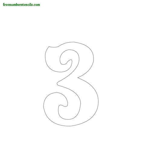 Fancy Number Stencils Printable