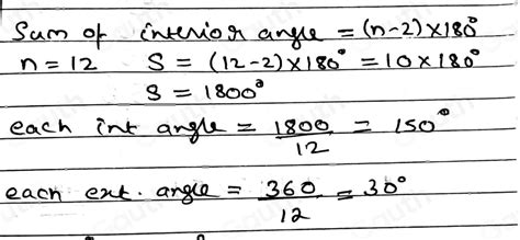 Solved The Diagram Shows A Regular Dodecagon 12sides A Work Out