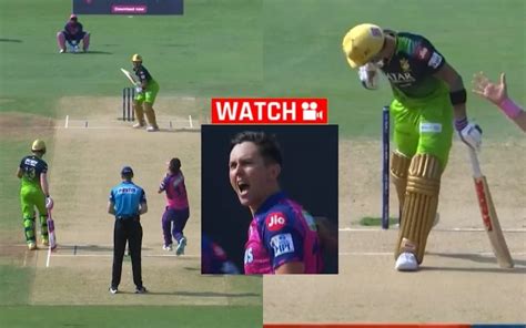 Watch Virat Kohli Gets Out For Golden Duck Against Trent Boult Ipl 2023