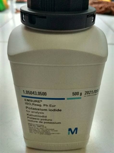 Kalium Iodida KI Potasium Iodide MERCK 1 05043 0500 1 Botol 500g