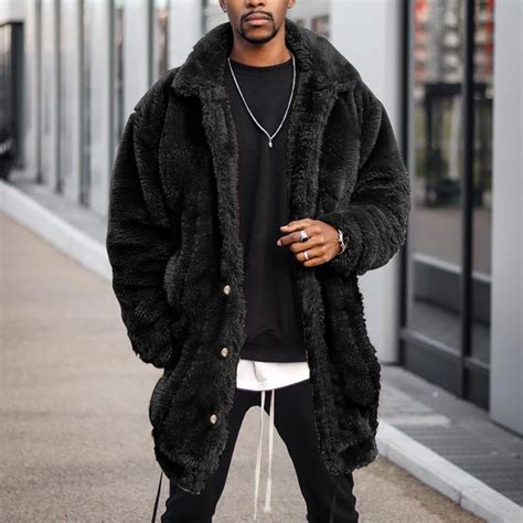 Mens Long Faux Fur Coats Online