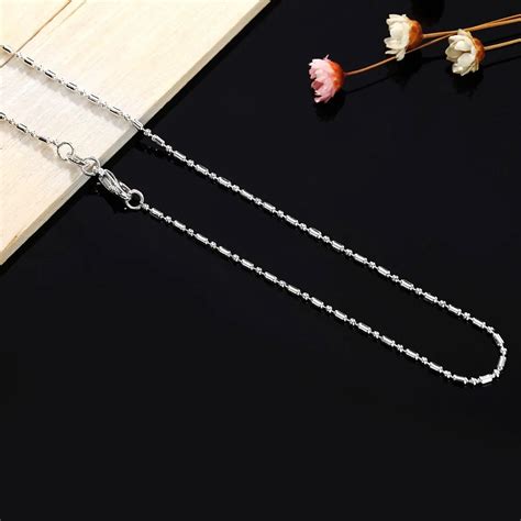 High Quality 925 Stamped Silver Plated Necklace Fashion Silver Jewelry