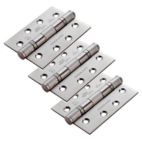 Eurospec Enduro Grade 13 Ball Bearing P Hinge 102mm X 76mm 3mm Pack Of 3 Uk