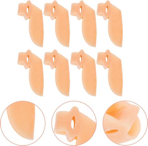 INOOMP Thumb Splint Pairs Silicone Toe Separators Straightener For