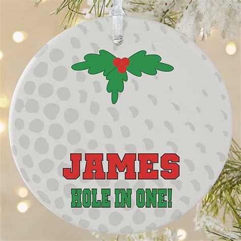 Personalized Golf Christmas Ornament