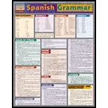 Spanish Grammar Quick Study Chart 01 Edition 9781572225442