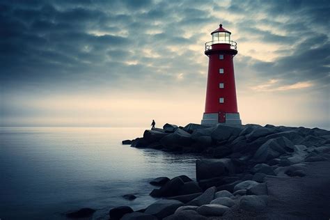 Lighthouse architecture building outdoors. AI | Premium Photo - rawpixel